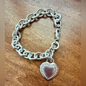 Judith Ripka Sterling Silver Heart Bracelet